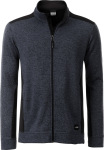 James & Nicholson – Men's knitted Workwear Fleece Jacket for embroidery