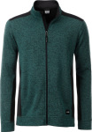 James & Nicholson – Men's knitted Workwear Fleece Jacket hímzéshez