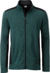 James & Nicholson – Men's knitted Workwear Fleece Jacket for embroidery