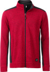 James & Nicholson – Men's knitted Workwear Fleece Jacket hímzéshez