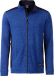 James & Nicholson – Men's knitted Workwear Fleece Jacket for embroidery