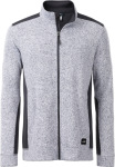 James & Nicholson – Herren Workwear Strickfleece Jacke besticken lassen