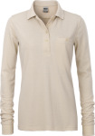 James & Nicholson – Ladies' Workwear Polo Pocket longsleeve for embroidery and printing