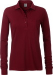 James & Nicholson – Ladies' Workwear Polo Pocket longsleeve for embroidery and printing