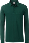 James & Nicholson – Men's Workwear Polo Pocket Longsleeve for embroidery and printing