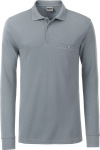 James & Nicholson – Men's Workwear Polo Pocket Longsleeve for embroidery and printing
