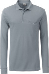 James & Nicholson – Men's Workwear Polo Pocket Longsleeve hímzéshez és nyomtatáshoz