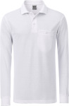 James & Nicholson – Men's Workwear Polo Pocket Longsleeve for embroidery and printing