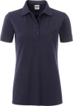 James & Nicholson – Ladies' Workwear Polo Pocket hímzéshez és nyomtatáshoz