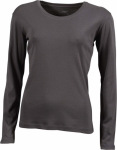 James & Nicholson – Ladies' Rib Shirt longsleeve for embroidery and printing