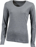 James & Nicholson – Ladies' Rib Shirt longsleeve for embroidery and printing