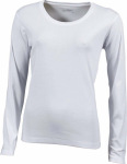 James & Nicholson – Damen Ripp T-Shirt langarm besticken und bedrucken lassen