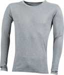 James & Nicholson – Men's Rib T-Shirt longsleeves hímzéshez és nyomtatáshoz