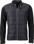 James & Nicholson – Men's Hybrid Sweat Jacket for embroidery
