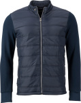 James & Nicholson – Men's Hybrid Sweat Jacket hímzéshez