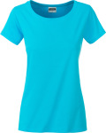 James & Nicholson – Ladies' Basic T-Shirt Organic hímzéshez és nyomtatáshoz