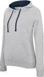 Kariban – Ladies' 2-tone Hooded Sweat hímzéshez és nyomtatáshoz