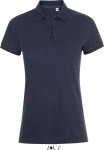 SOL’S – Ladies' Piqué Polo Brandy with polka dots hímzéshez és nyomtatáshoz