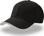 Atlantis – Heavy Brushed 6 Panel Cotton-Twill Sandwich Cap Pilot Piping Sandwich for embroidery