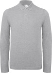 B&C – Men's Piqué Polo longsleeve hímzéshez és nyomtatáshoz