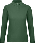 B&C – Ladies' Piqué Polo longsleeve hímzéshez és nyomtatáshoz