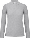 B&C – Ladies' Piqué Polo longsleeve hímzéshez és nyomtatáshoz