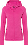 James & Nicholson – Damen Kapuzen Stretch Fleecejacke zum besticken