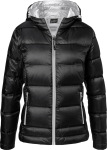 James & Nicholson – Ladies' Hooded Down Jacket hímzéshez