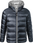 James & Nicholson – Men's Hooded Down Jacket hímzéshez