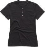 Stedman – Damen Henley Slub T-Shirt besticken und bedrucken lassen