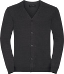 Russell – Herren V-Neck Strickjacke besticken lassen