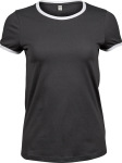 Tee Jays – Ladies' Ringer T-Shirt hímzéshez és nyomtatáshoz