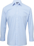 Premier – Shirt "Gingham" longsleeve for embroidery and printing