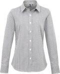Premier – Shirt "Gingham" langarm hímzéshez és nyomtatáshoz