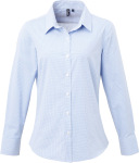 Premier – Shirt "Gingham" langarm for embroidery and printing
