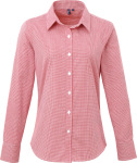 Premier – Shirt "Gingham" langarm for embroidery and printing