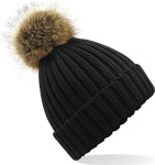 Beechfield – Fur Pop Pom Chunky Beanie hímzéshez