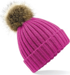 Beechfield – Fur Pop Pom Chunky Beanie hímzéshez