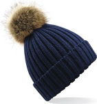 Beechfield – Fur Pop Pom Chunky Beanie hímzéshez