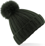 Beechfield – Verbier Fur Pop Pom Chunky Beanie for embroidery