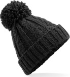 Beechfield – Cable Knit Melange Beanie hímzéshez