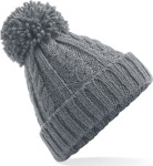 Beechfield – Cable Knit Melange Beanie hímzéshez