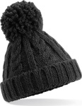 Beechfield – Infant Cable Knit Melange Beanie besticken lassen