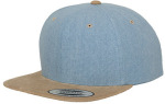 Flexfit – Chambray-Suede Snapback hímzéshez