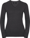 Russell – Ladies´ V-Neck Knitted Pullover hímzéshez