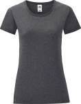 Fruit of the Loom – Damen T-Shirt Iconic besticken und bedrucken lassen