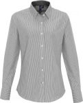 Premier – Oxford Bluse "Stripes" langarm zum besticken und bedrucken