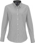 Premier – Oxford Blouse "Stripes" longsleeve for embroidery and printing