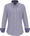 Premier – Oxford Blouse "Stripes" longsleeve for embroidery and printing