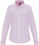 Premier – Oxford Blouse "Stripes" longsleeve for embroidery and printing